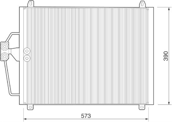 MAGNETI MARELLI Lauhdutin, ilmastointilaite 350203222000